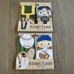 Set of 2 pairs of Story Time knee socks- NWT